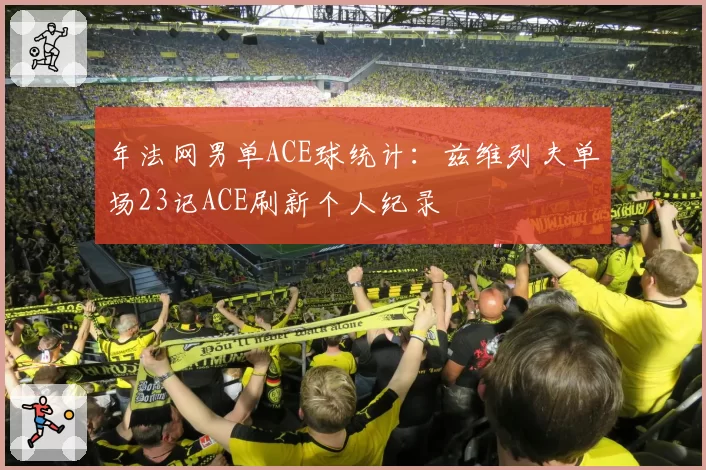 年法网男单ACE球统计：兹维列夫单场23记ACE刷新个人纪录